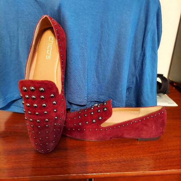 Chico's Shoes - NWOB Chico's Brown Sable Color Loafers w/ Gunmetal Color Studs size 7.5M